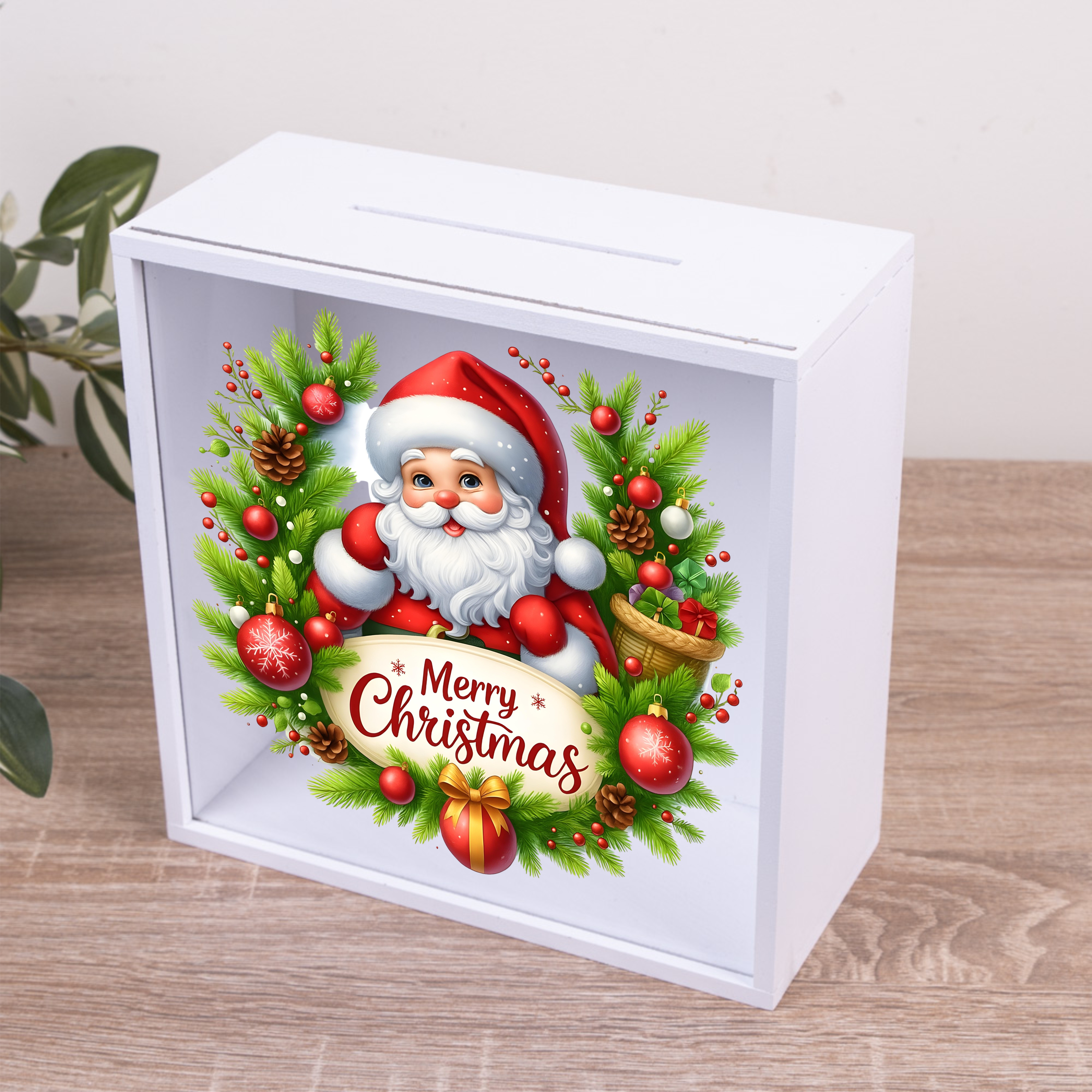 Копилка новогодняя для денег "Merry Christmas"
